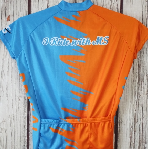 Primal Cycling Wear Women's Sport Cut Small Short Sleeve Jersey (I Ride With MS) - Picture 4 of 6
